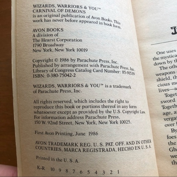 Wizards Warriors & You Book 14 Carnival Of Demons RPG Sno Cover Crease Bent Page - Picture 4 of 16